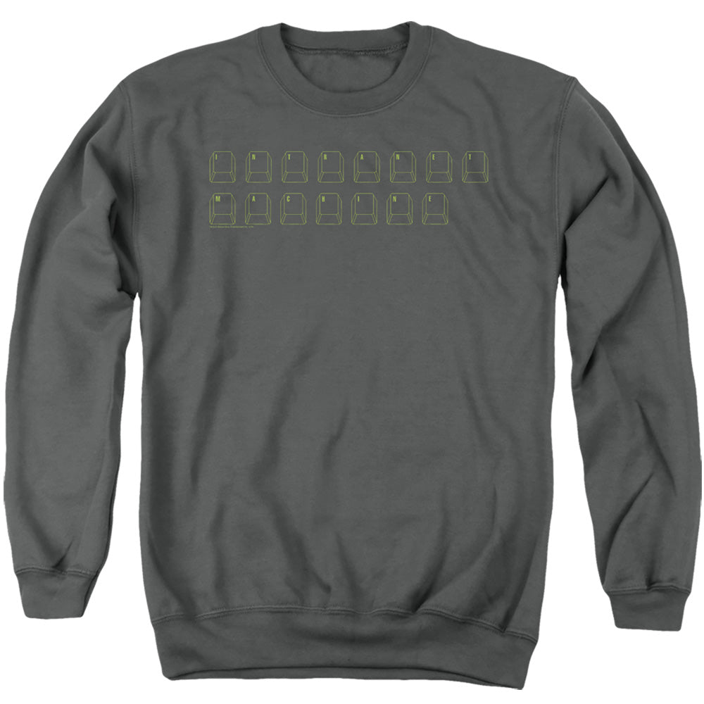 Big Bang Theory Intranet Machine Mens Crewneck Sweatshirt Charcoal Officially Licensed