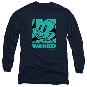 Animaniacs Pop Wakko Mens Long Sleeve Shirt Navy