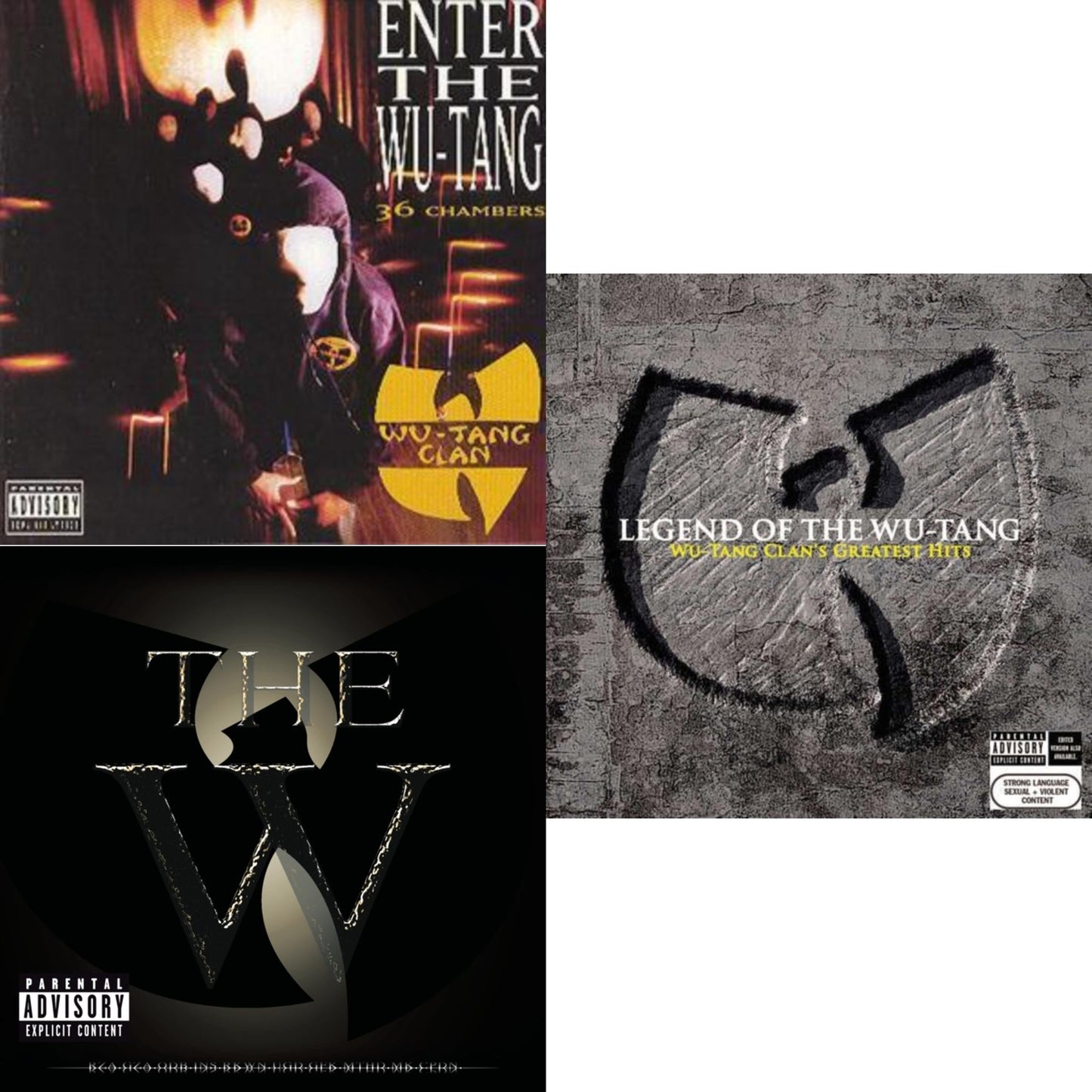 Wu-Tang Clan - Enter The Wu-Tang: 36 Chambers & W & Legend Of The Wu-Tang: Greatest Hits - CD Bundle