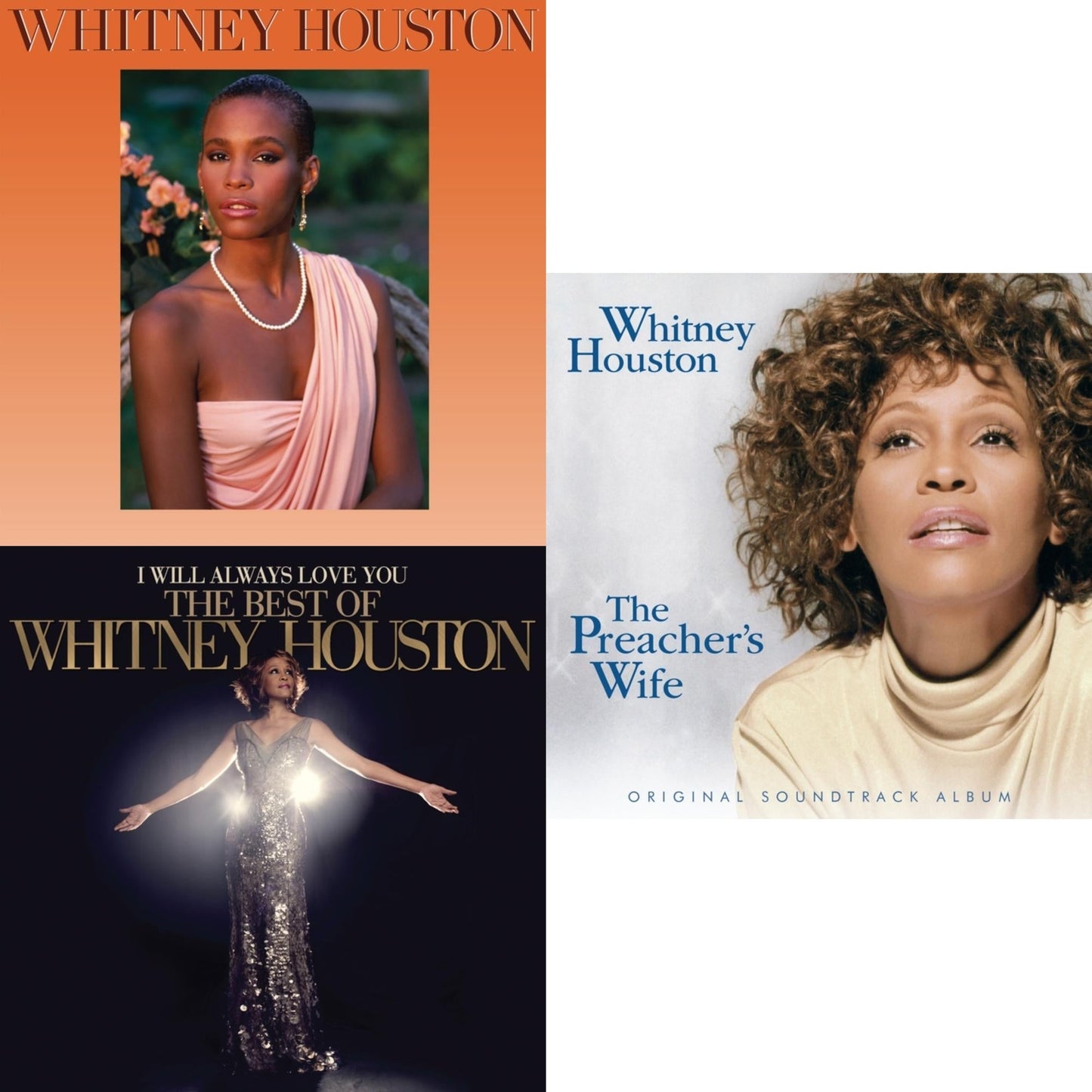 Whitney Houston - Whitney Houston & I Will Always Love You: The Best Of Whitney Houston (2LP) & Preacher's Wife Ost