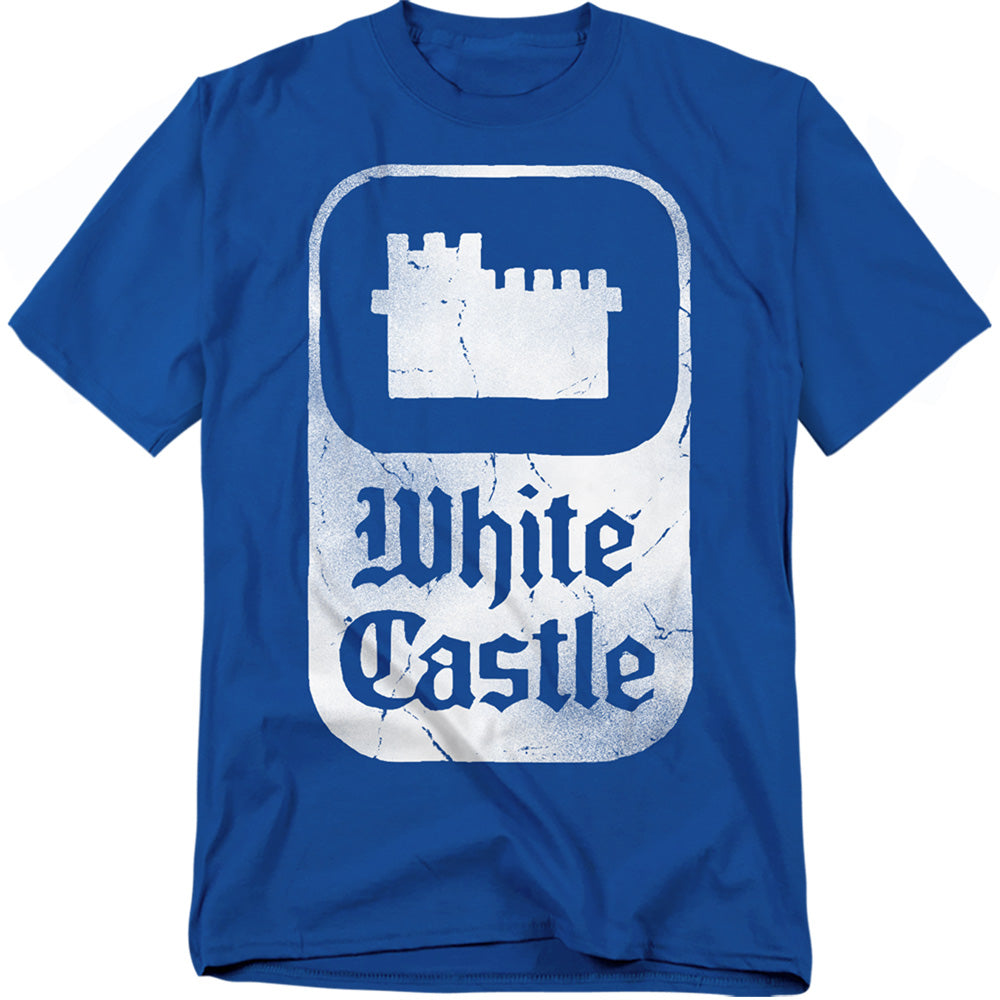 White Castle Classic Logo Mens T Shirt Royal Officially Licensed