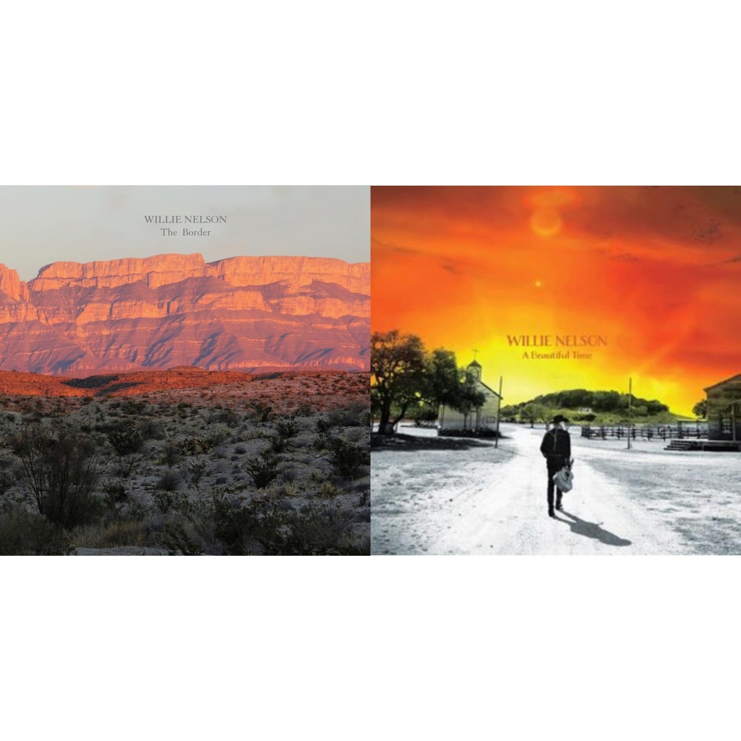 Willie Nelson - Beautiful Time & Border - LP Vinyl Bundle