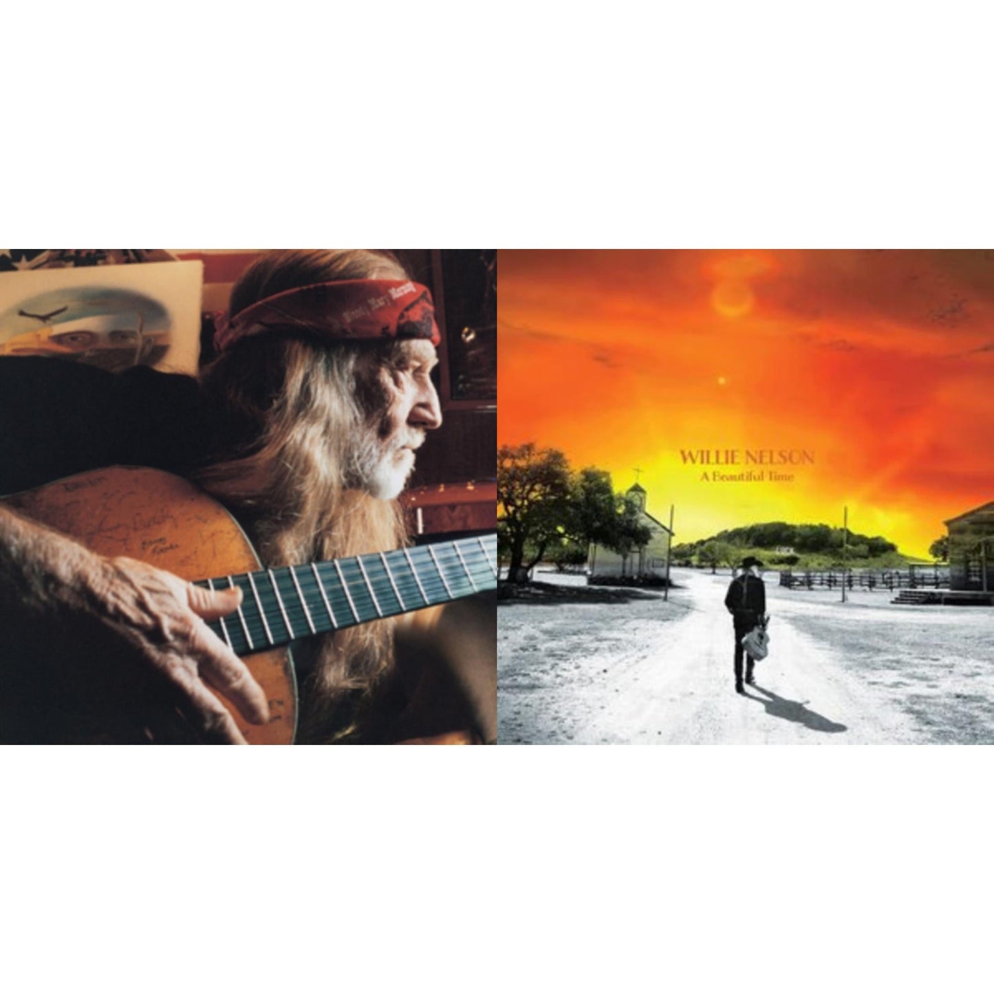 Willie Nelson - Beautiful Time & It Always Will Be - LP Vinyl Bundle