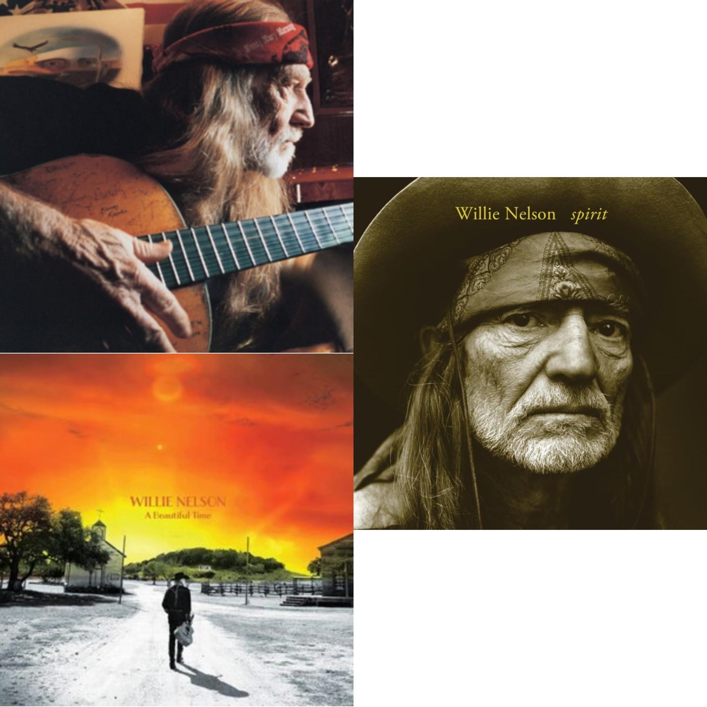 Willie Nelson - Beautiful Time & Spirit (180G) & It Always Will Be - LP Vinyl Bundle