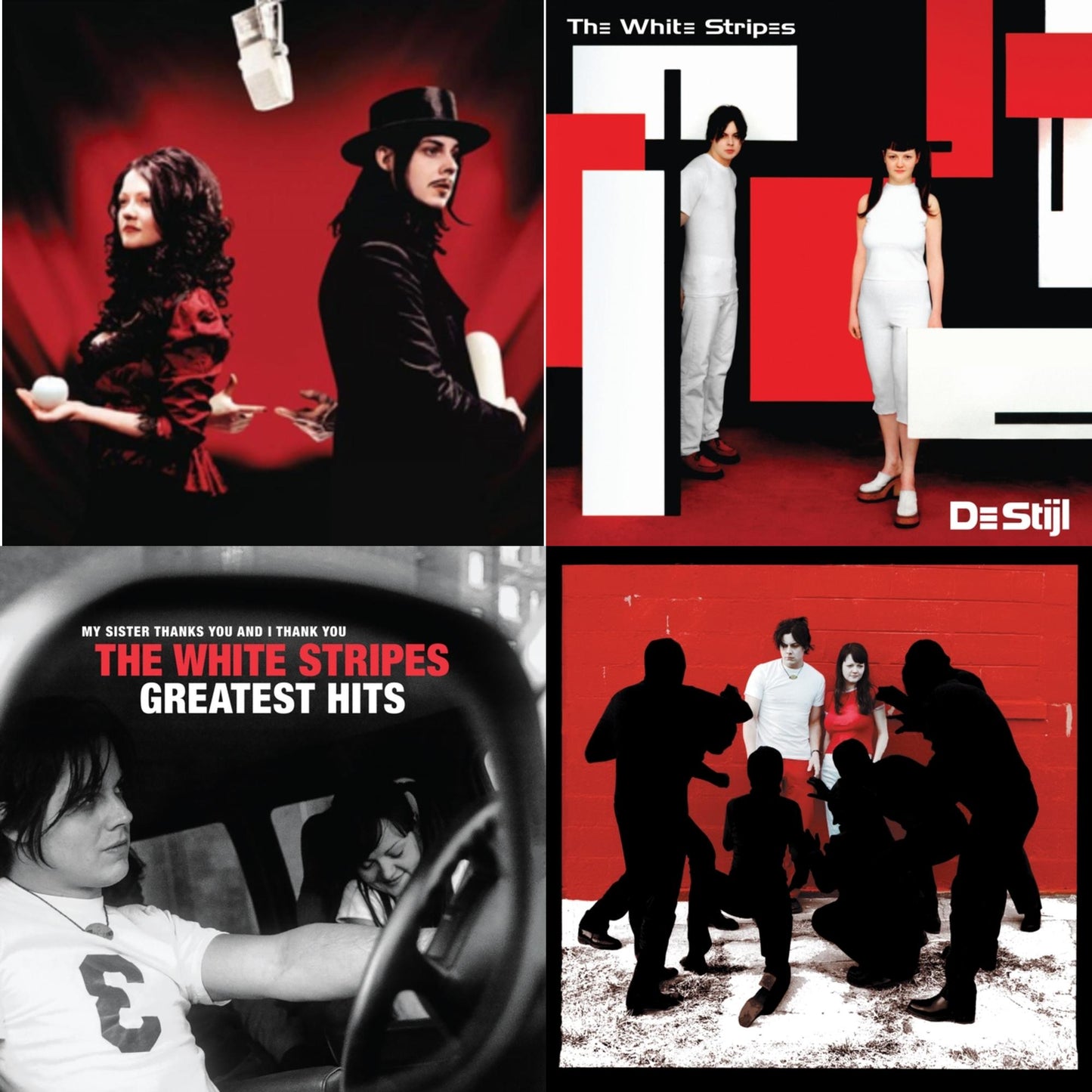 White Stripes - Get Behind Me Satan (2LP) & De Stijl & White Blood Cells (Reissue) & White Stripes Greatest Hits (2LP)
