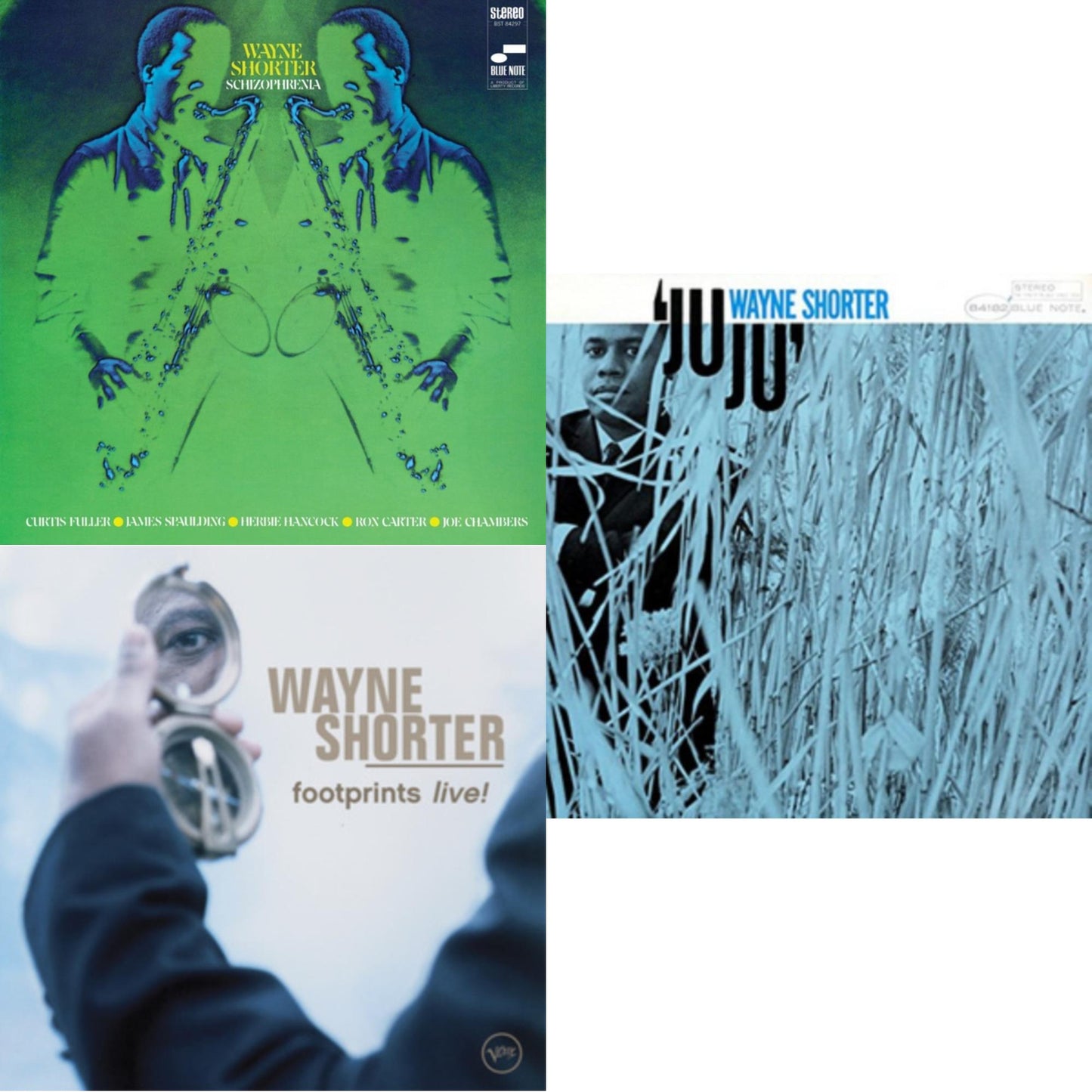 Wayne Shorter - Schizophrenia (Blue Note Tone Poet Series) & Footprints Live (Verve By Request Series) (2LP) & Juju