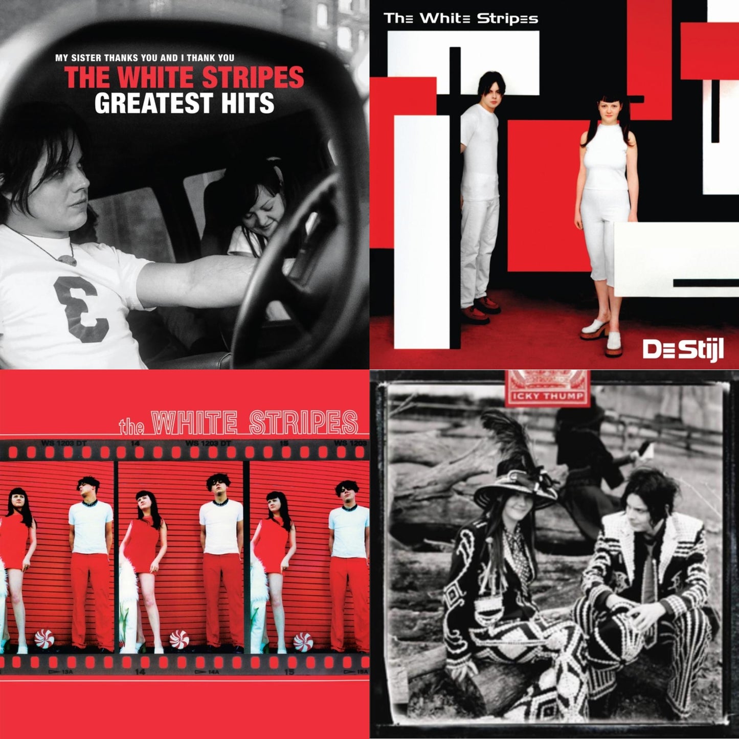 White Stripes - Icky Thump (2LP) & De Stijl & White Stripes & White Stripes Greatest Hits (2LP)