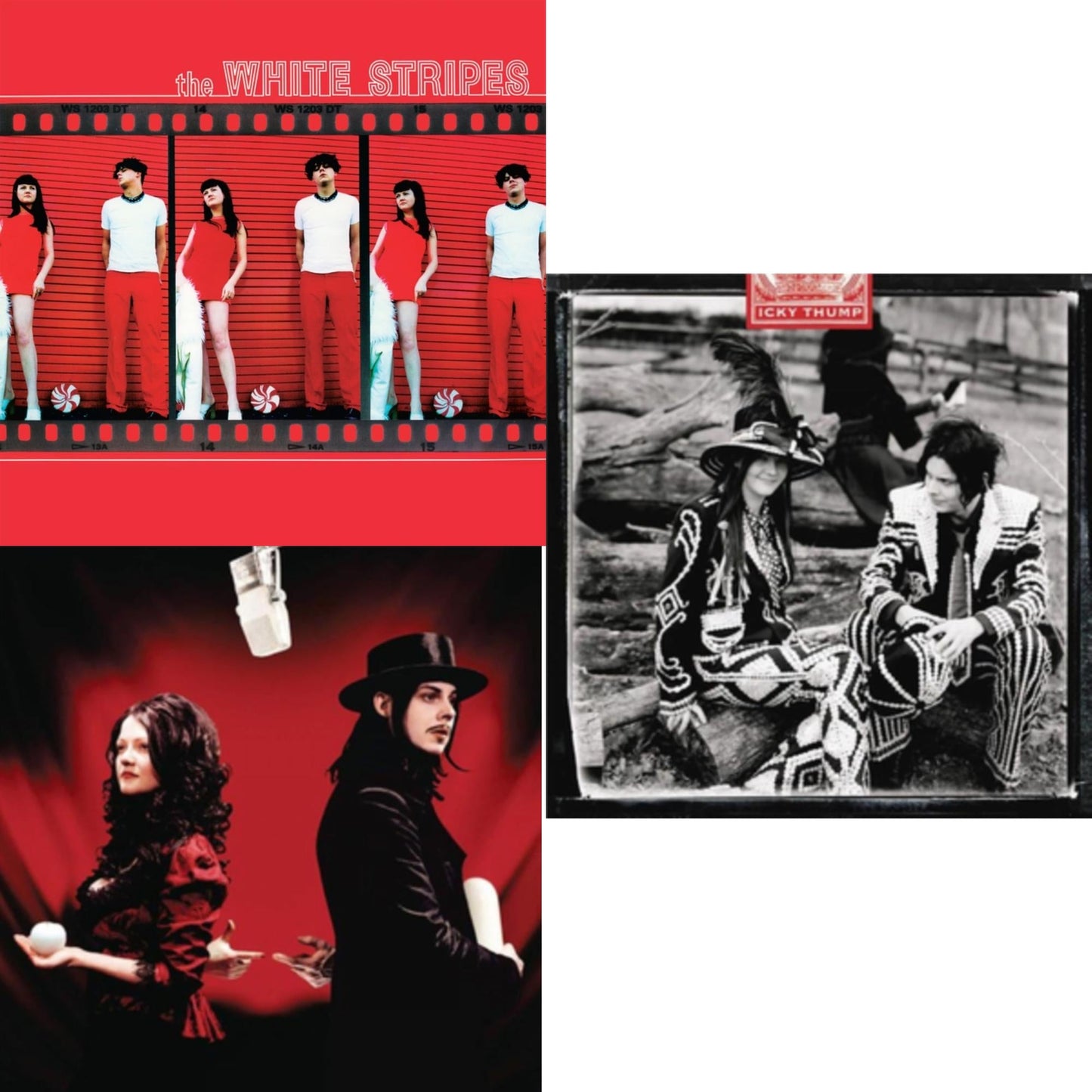 White Stripes - Get Behind Me Satan (2LP) & Icky Thump (2LP) & White Stripes