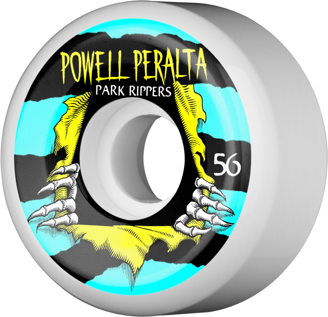 Powell Peralta Wheels Ripper 56mm 104a - White (Set of 4)