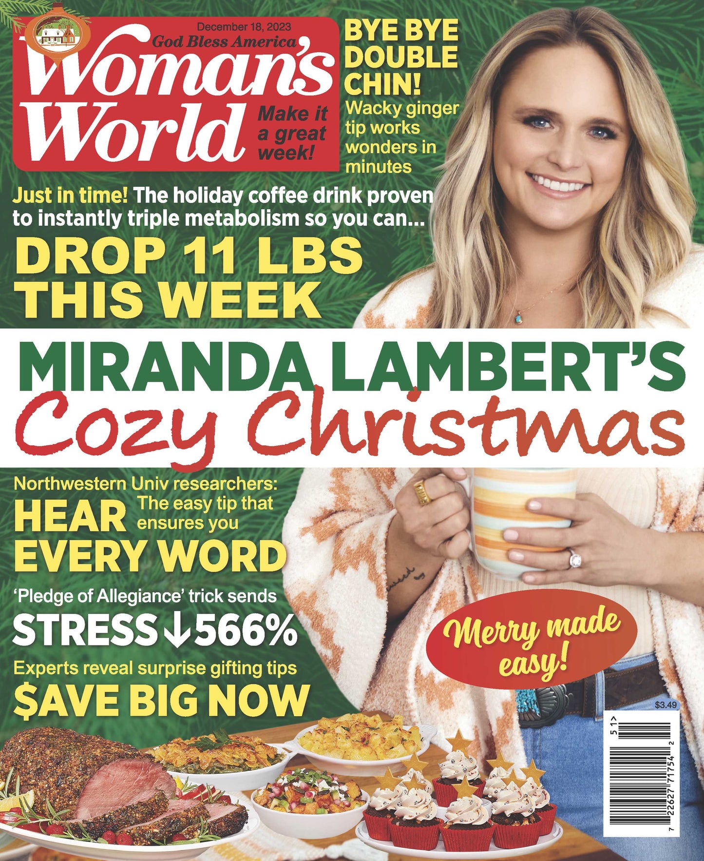 Woman's World - 12.18.23 Miranda Lamberts Cozy Christmas