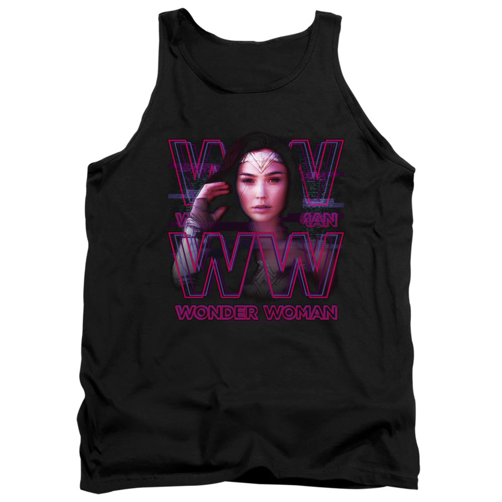 Wonder Woman 84 Vaporwave Wonder Woman Mens Tank Top Shirt Black Officially Licensed