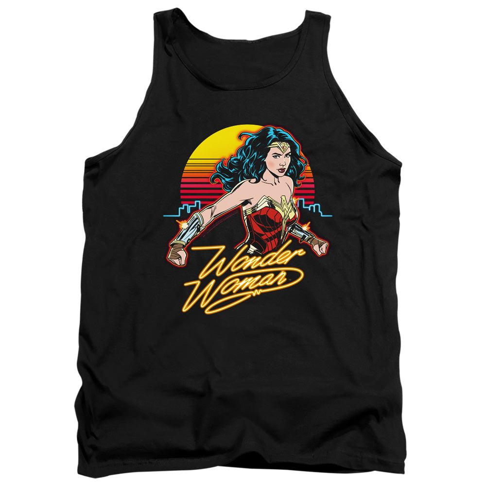 Wonder Woman 84 Skyline Mens Tank Top Shirt Black Officially Licensed