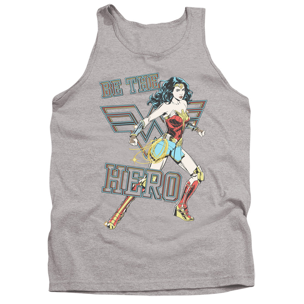 Wonder Woman 84 Be The Hero Mens Tank Top Shirt Athletic Heather Officially Licensed