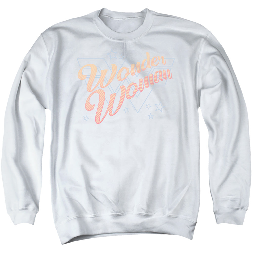 Wonder Woman 84 Wonder Lines Mens Crewneck Sweatshirt White Officially Licensed