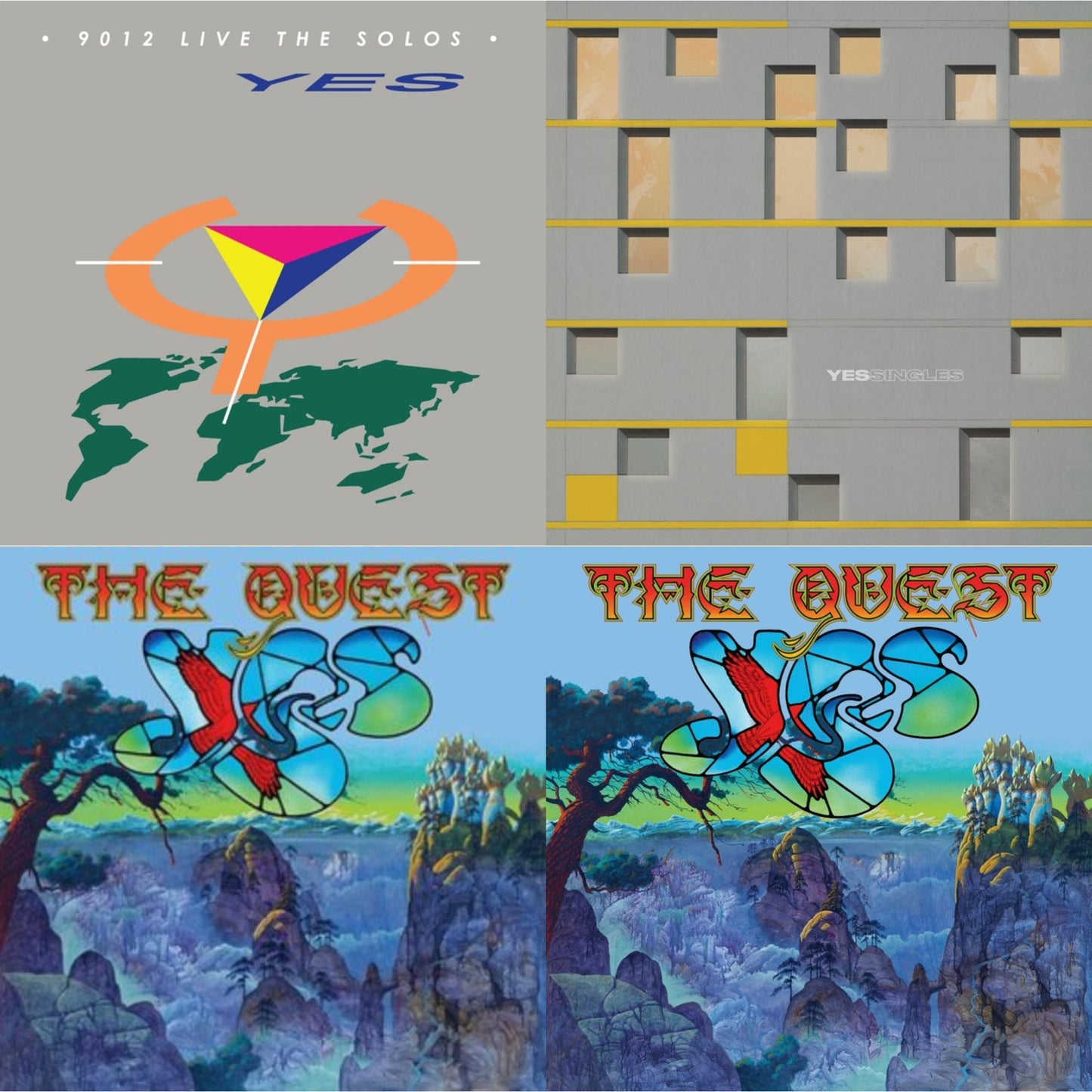 Yes - Yessingles (Yellow/Orange/Black Splatter LP Vinyl) (Rocktober) & Quest (2LP/2CD) & Quest (2LP/2CD/Sky Blue Vinyl) (I) & 9012Live - The Solos (180G/Limited Edition)