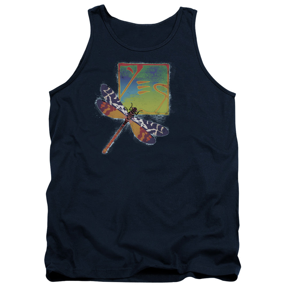 Yes Dragonfly Mens Tank Top Shirt Navy Officially Licensed