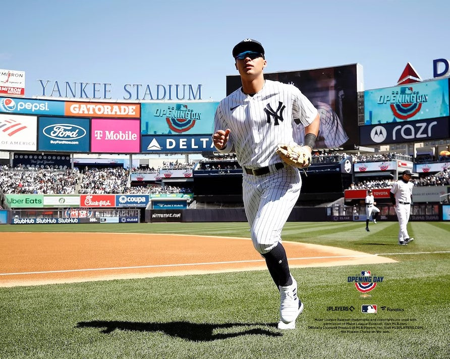 Anthony Volpe Walks Onto the Field New York Yankees 8" x 10" Baseball Photo