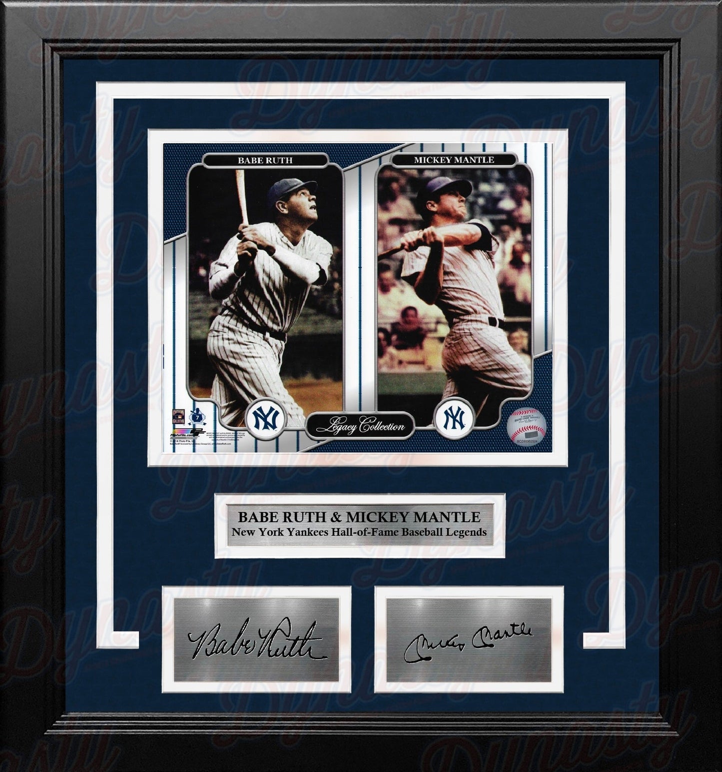 Giancarlo Stanton & Aaron Judge Celebration NY Yankees 8x10 Framed Photo with Engraved Autographs
