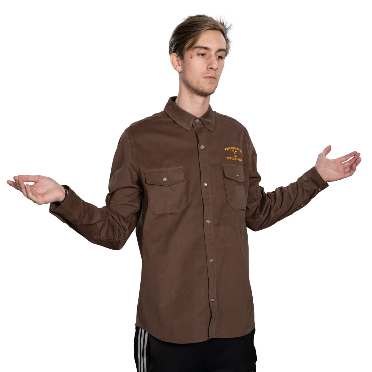 Yellowstone Dutton Button Up Ranch Work Shirt Halloween Costume Cosplay