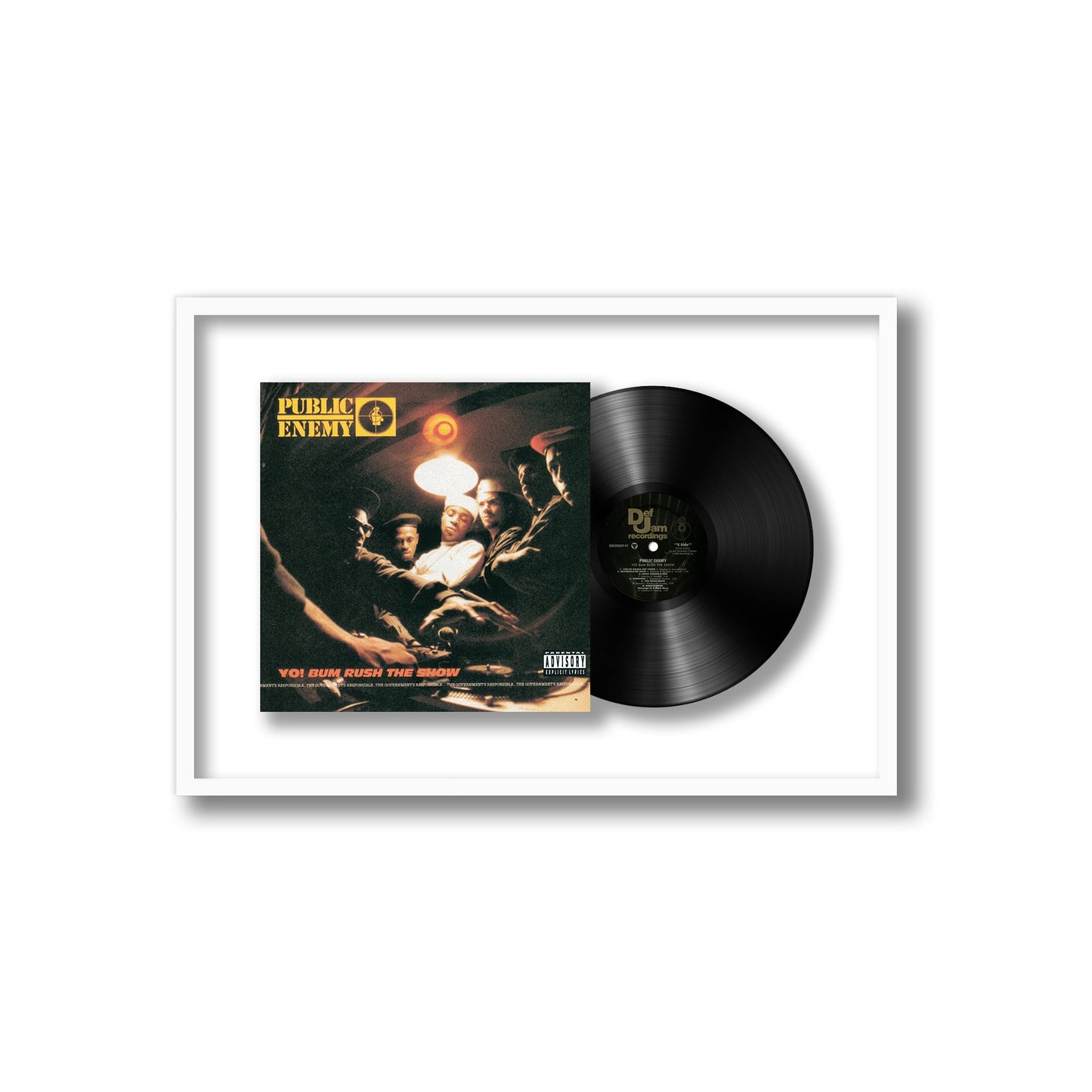 Public Enemy Yo! Bum Rush The Show Framed Vinyl Record