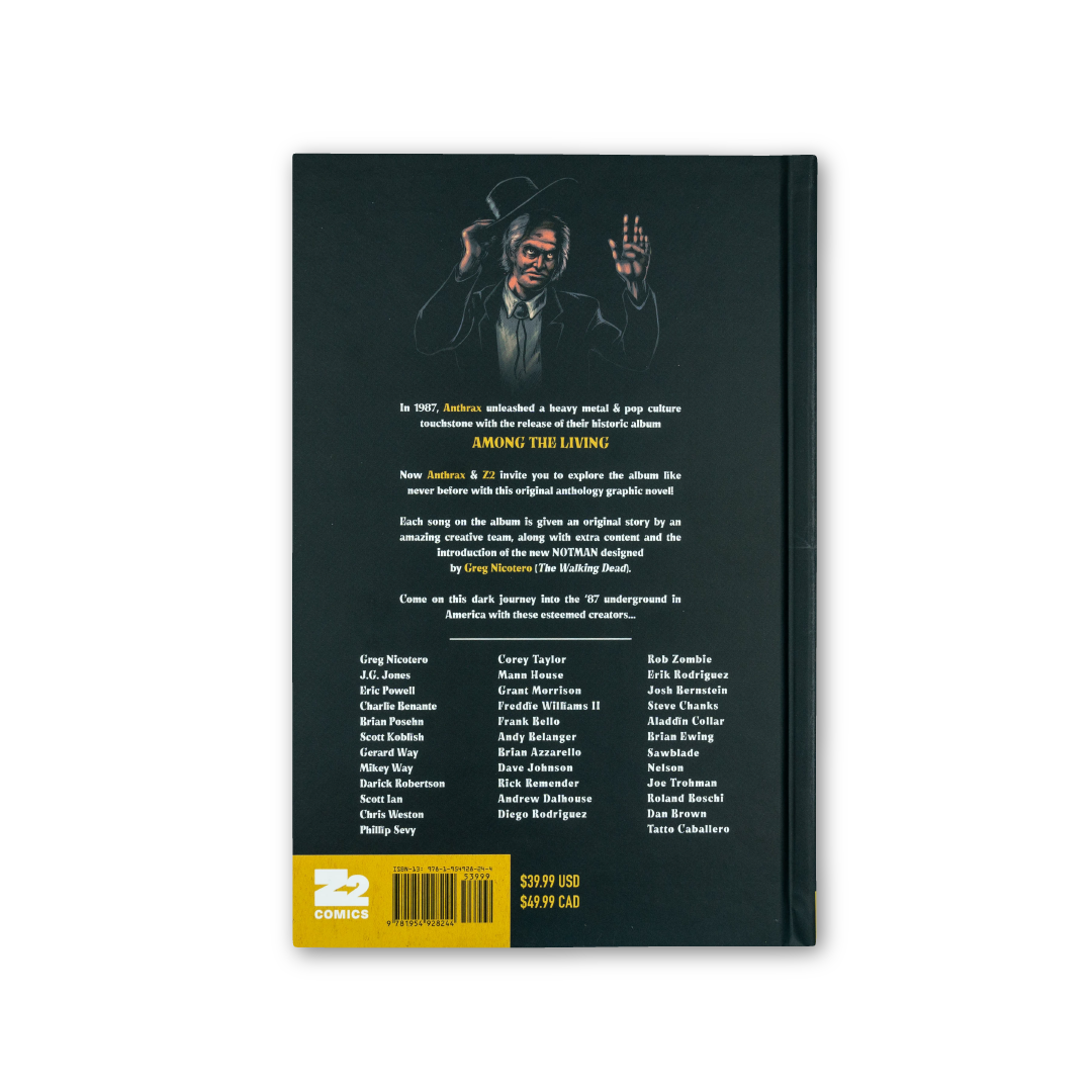 Anthrax Among The Living Graphic Novel Hardcover Book