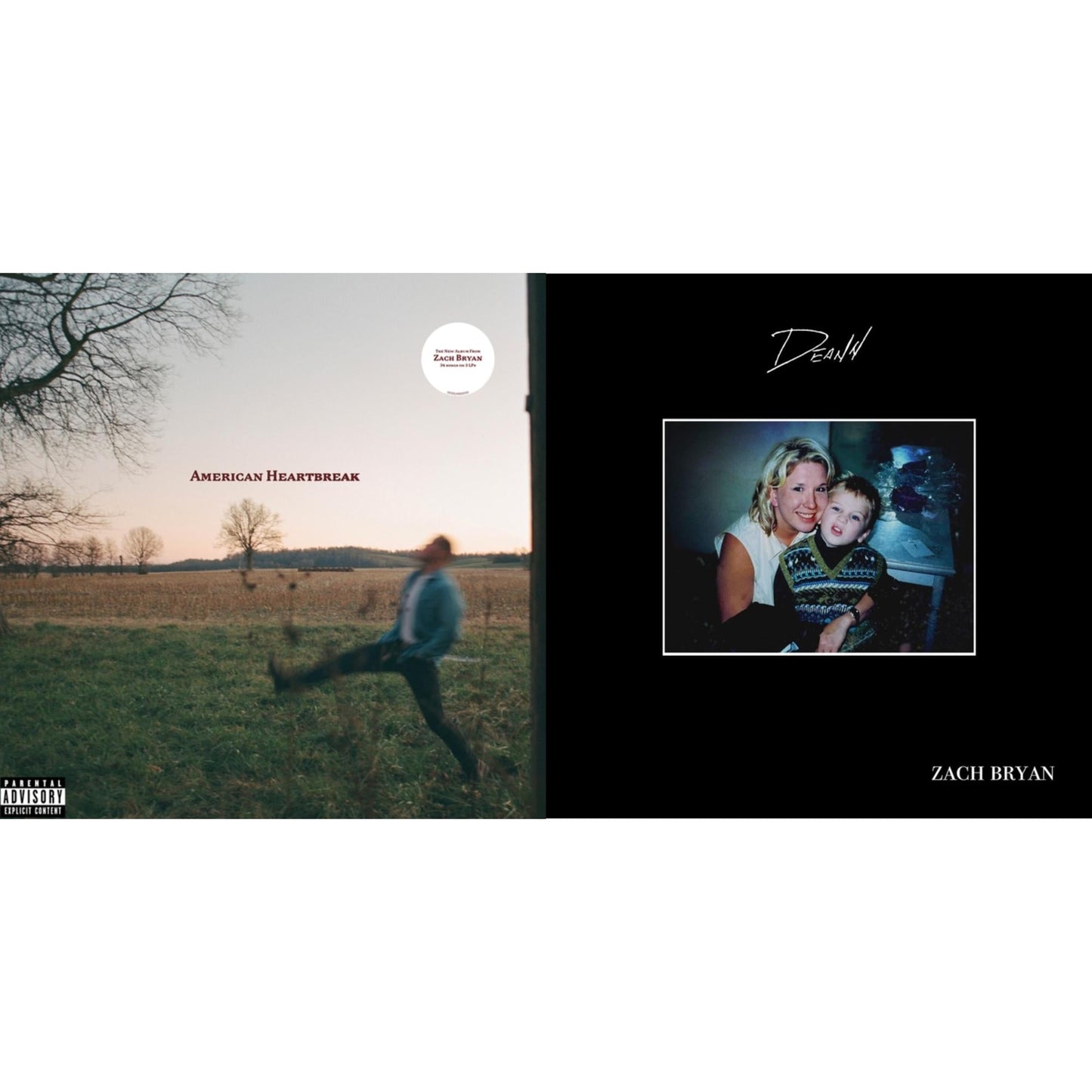 Zach Bryan - American Heartbreak & Deann - LP Vinyl Bundle