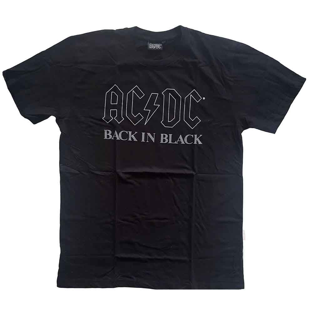 AC/DC Back In Black Mens T Shirt Officially Licensed
