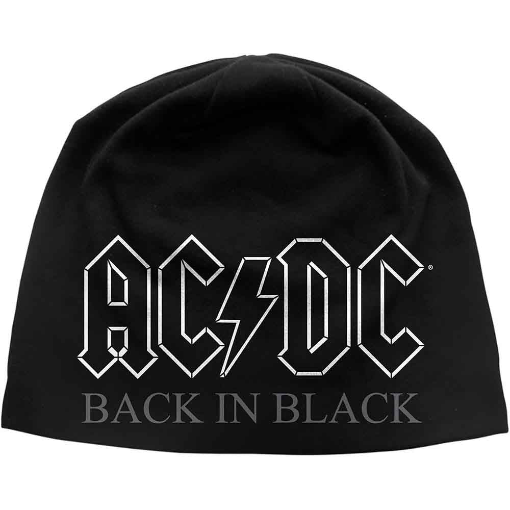 AC/DC Back in Black Beanie Hat Officially Licensed