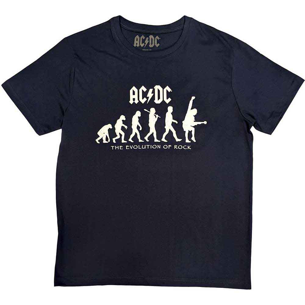 AC/DC Evolution of Rock Mens T Shirt Officially Licensed
