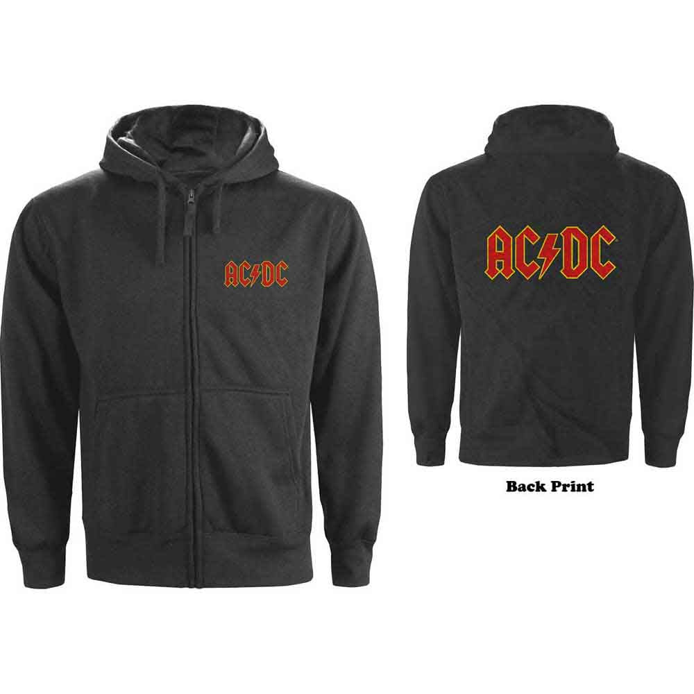 AC/DC Logo Hoodie Sweatshirt Officially Licensed