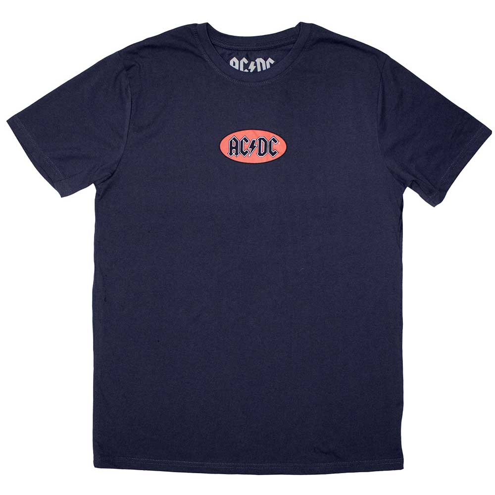 AC/DC Mini Oval Logo Mens T Shirt Officially Licensed
