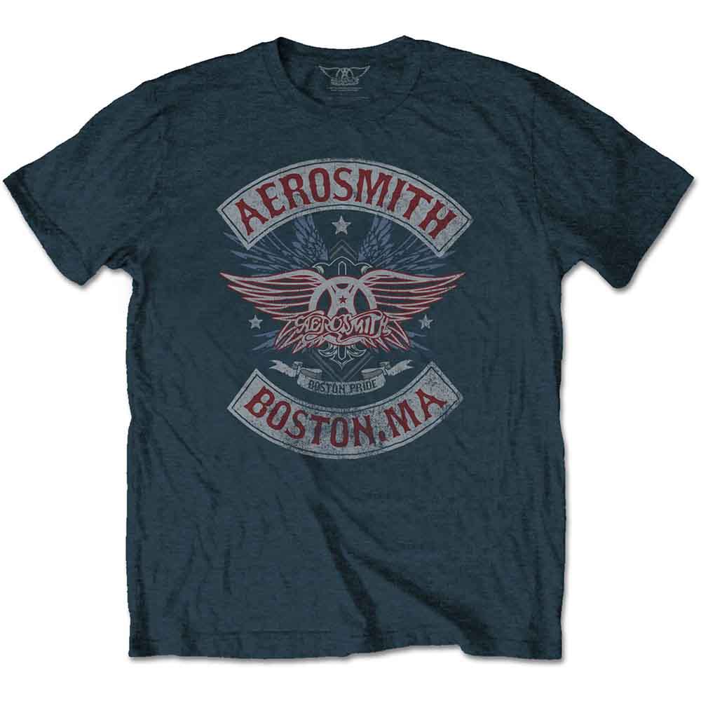 Aerosmith Boston Pride Mens T Shirt Officially Licensed