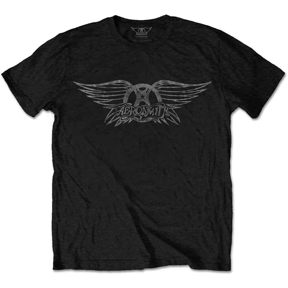 Aerosmith Vintage Logo Mens T Shirt Officially Licensed