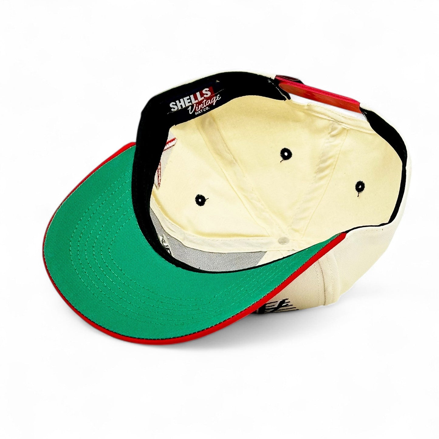 Alabama Snapback Hat - The Bryant-Denny (Cream/Red)