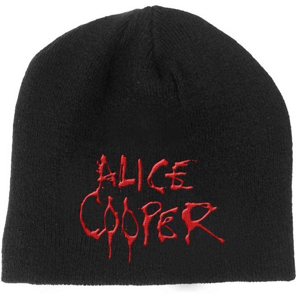 Alice Cooper Dripping Logo Beanie Hat Officially Licensed