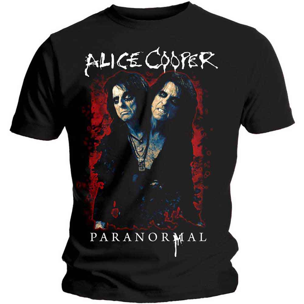 Alice Cooper Paranormal Splatter Mens T Shirt Officially Licensed