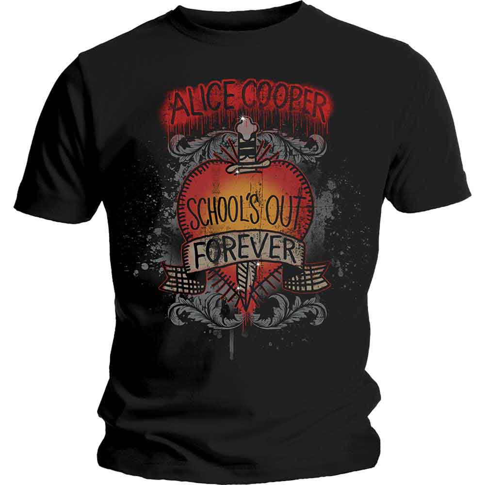 Alice Cooper Schools Out Dagger Mens T Shirt Officially Licensed