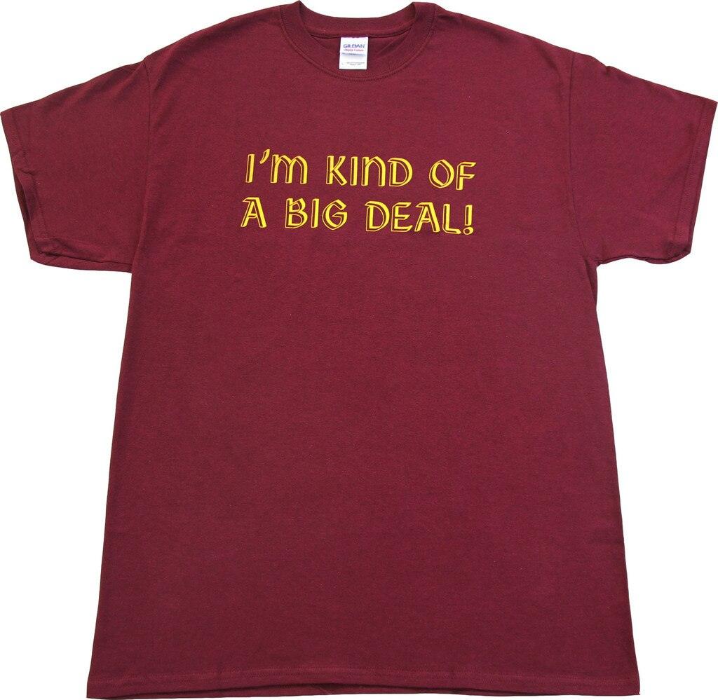Anchorman I'm Kind of A Big Deal T Shirt Burgundy