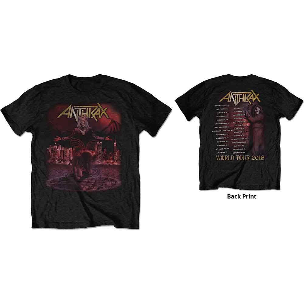 Anthrax Bloody Eagle World Tour 2018 Mens T Shirt Officially Licensed