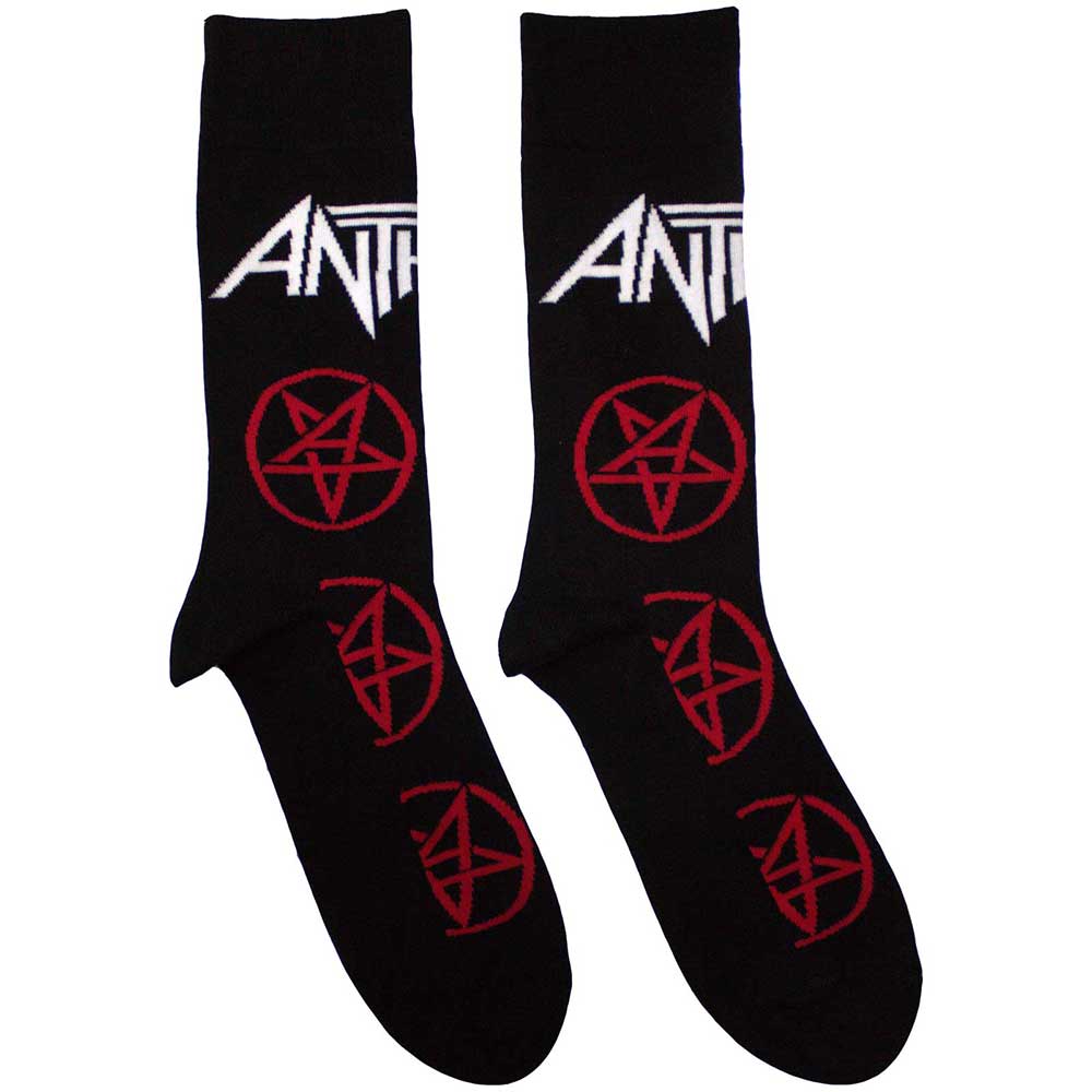 Anthrax Pentathrax Pattern Socks Officially Licensed