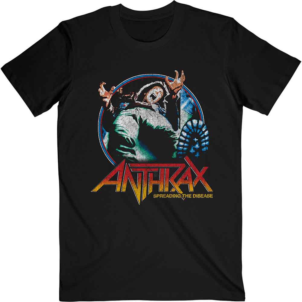 Anthrax Spreading Vignette Mens T Shirt Officially Licensed