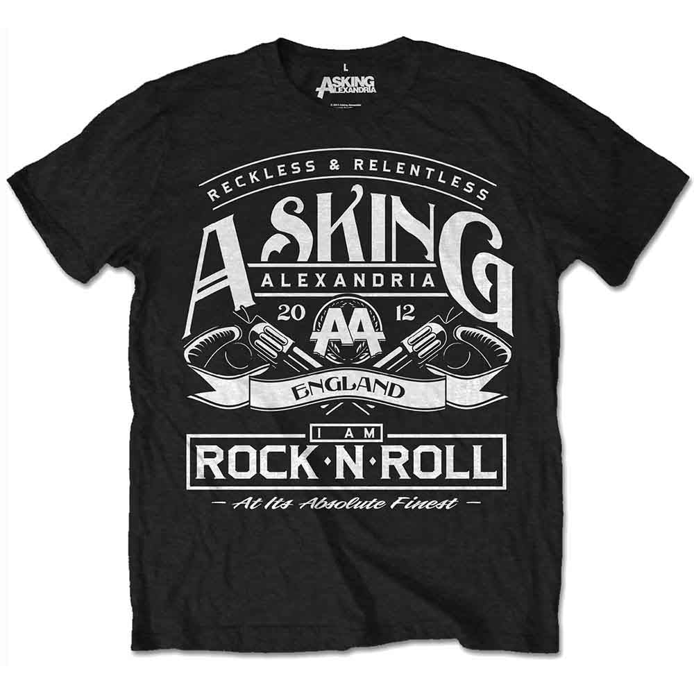 Asking Alexandria Rock N' Roll Mens T Shirt Officially Licensed