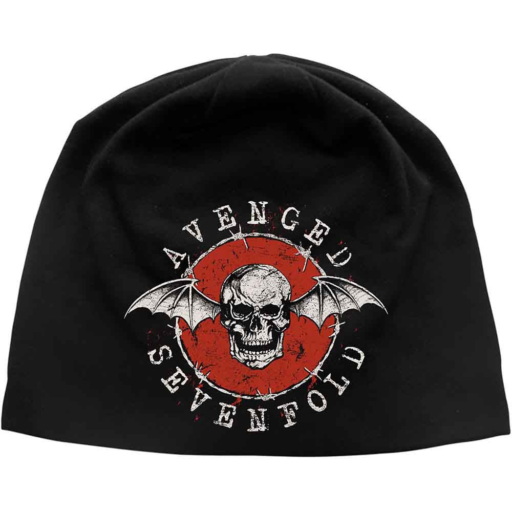 Avenged Sevenfold Distressed Bat Beanie Hat Officially Licensed