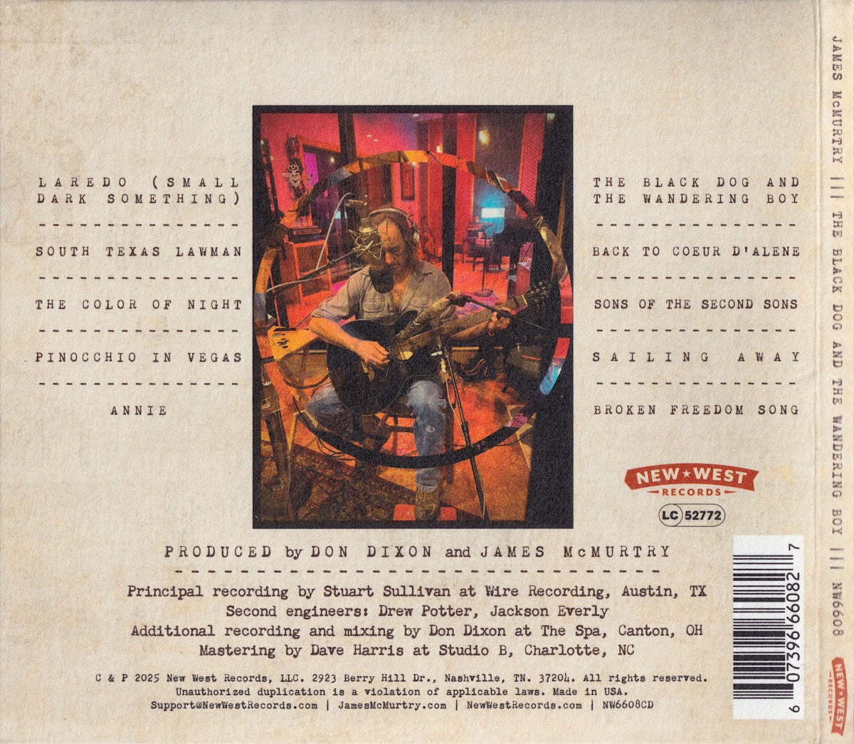 James McMurtry – The Black Dog and The Wandering Boy (LP Vinyl) Vinyl Record