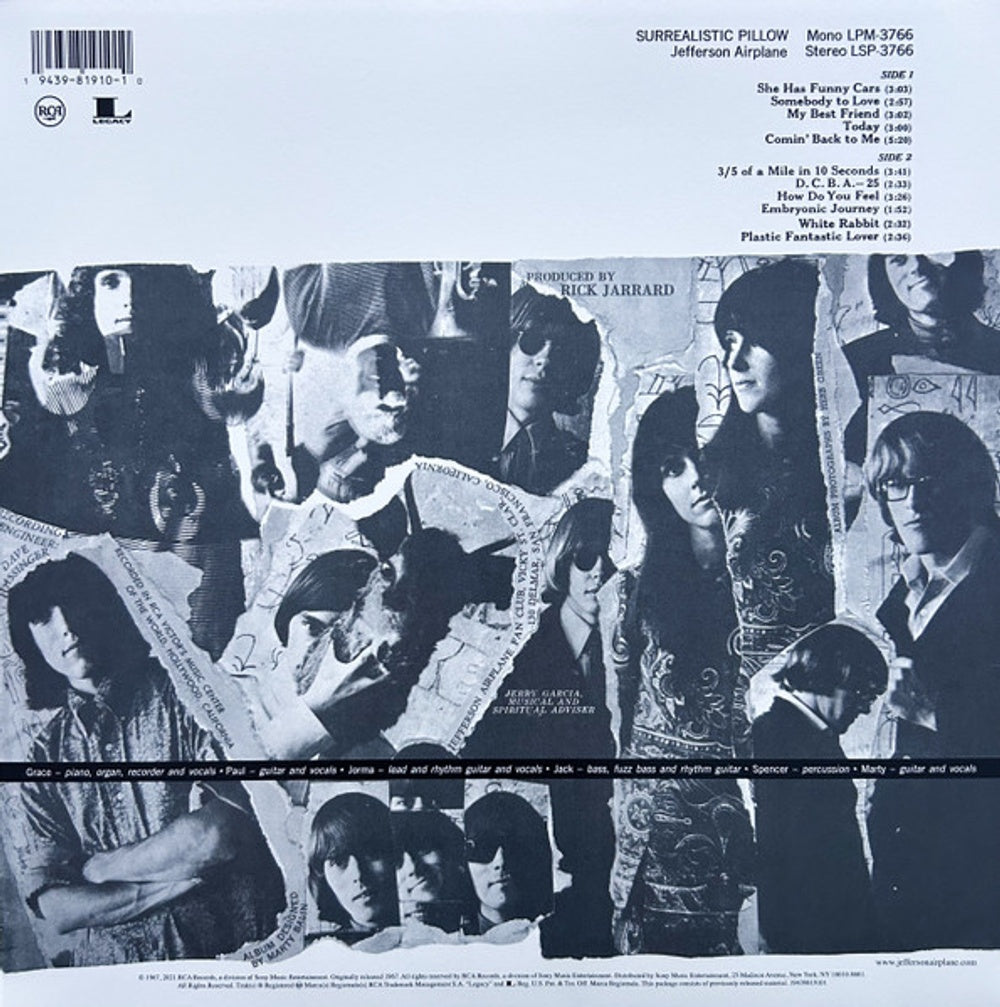 Jefferson Airplane – Surrealistic Pillow (LP Vinyl) Vinyl Record