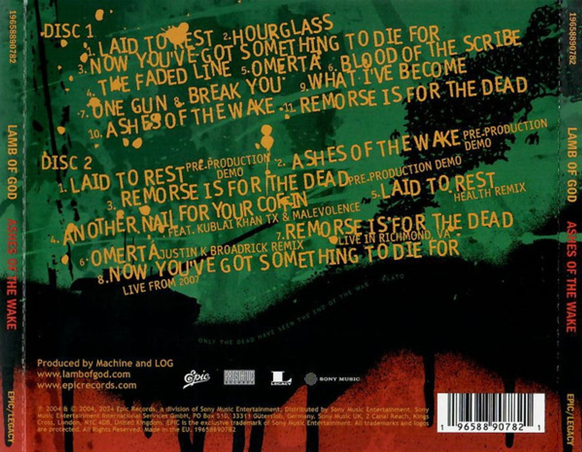 Lamb Of God – Ashes Of The Wake (2-CD)