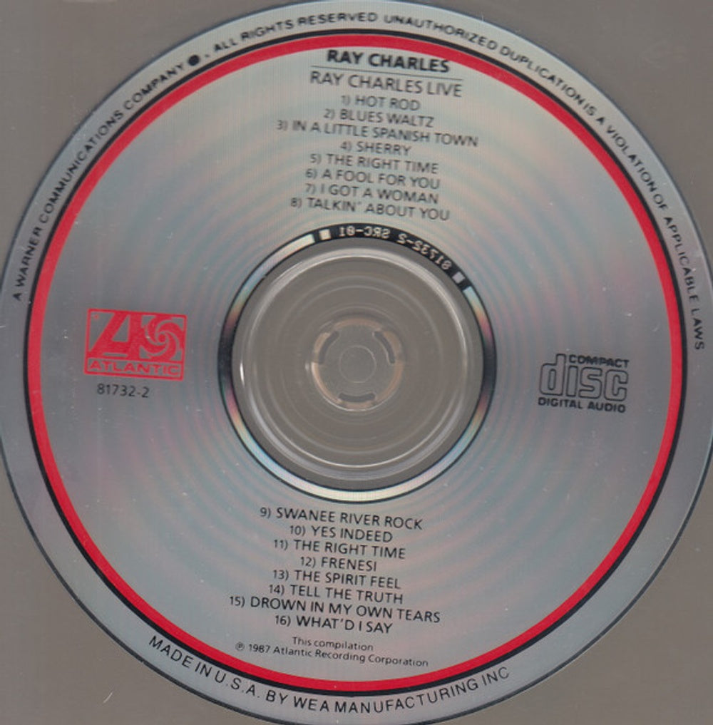 Ray Charles – Live Music CD