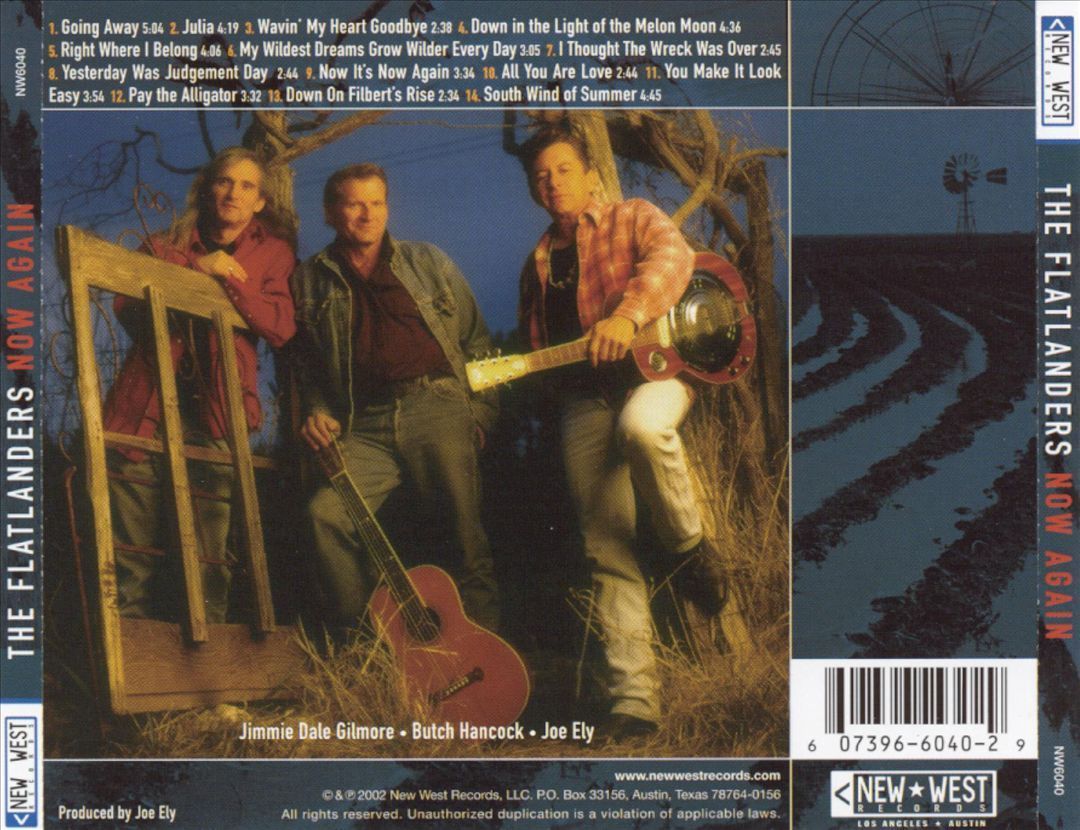 The Flatlanders – Now Again Music CD