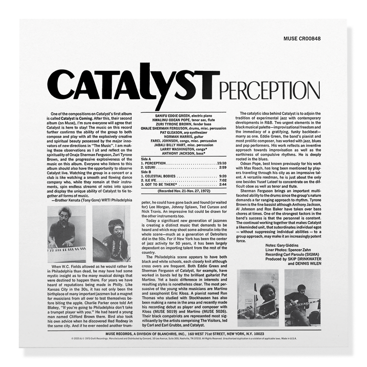 Perception (Jazz Dispensary Top Shelf Series) (180g LP) Vinyl Record