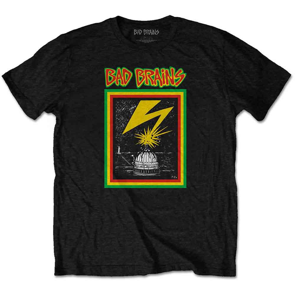 Bad Brains Capitol Strike Mens T Shirt Black Officially Licensed